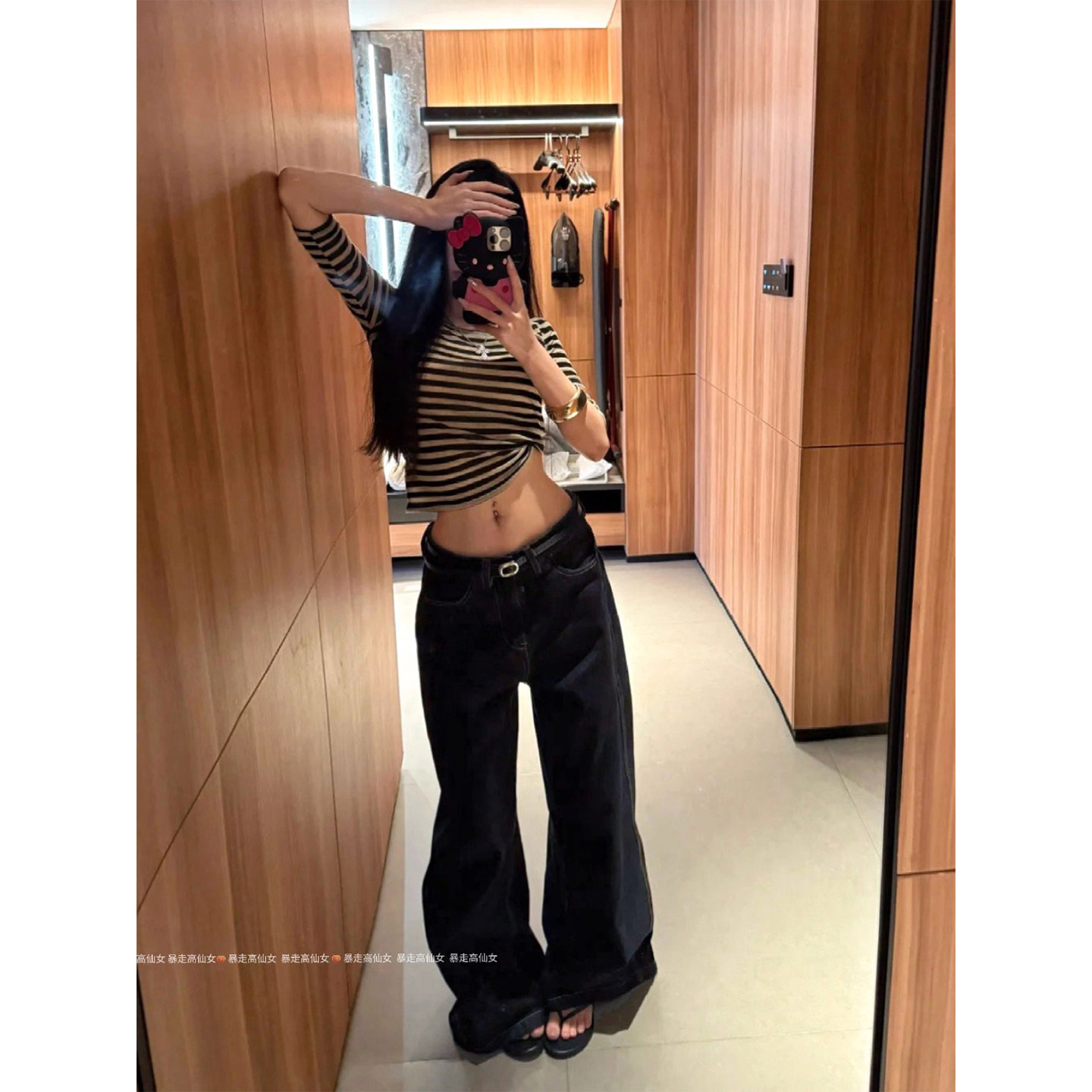 暴走高仙女175高个子深蓝色阔腿牛仔裤女秋季180加长复古阔腿拖地,女装/女士精品,牛仔裤,淘宝优惠券,粉丝福利购,淘宝优惠卷
