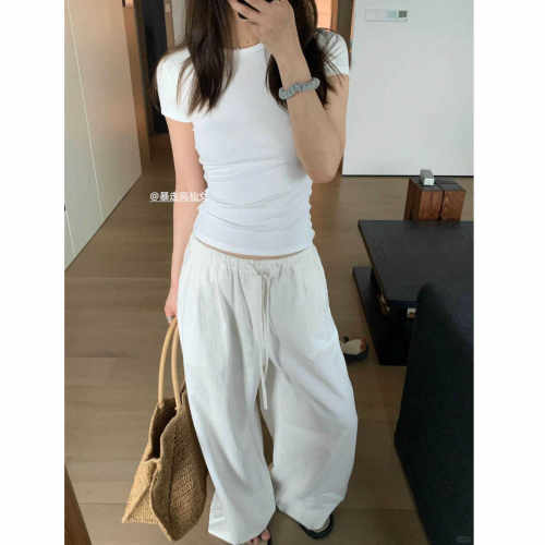 送运费险高个子慵懒加长休闲裤