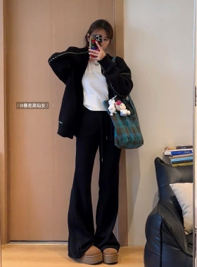 美式休闲170高个子加长拖地裤子