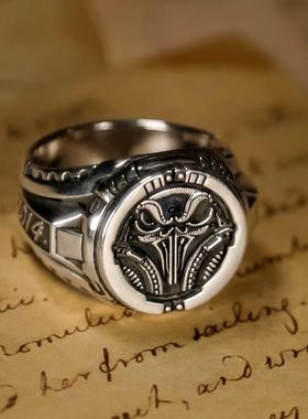 欧美电影周边爱尔兰人同款戒指潮流个性冷淡风男士霸气单身戒开口