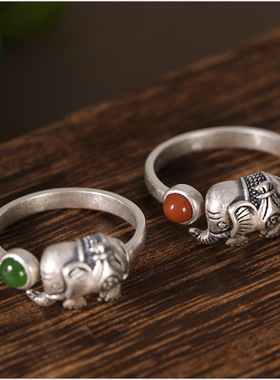 女款吉象做旧手饰复古