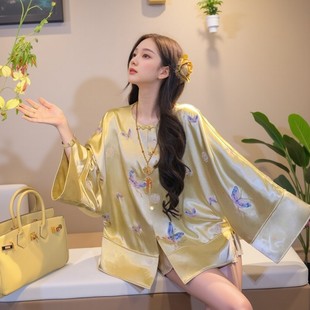 MOSS 【浮生晓蝶】夏季国风蝴蝶刺绣优雅禅意新中式外套女