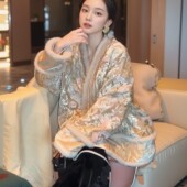 外套 moss10.31 上新 粉金绮梦 花边半裙套装