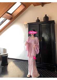 【昨霄婉梦】 夏季薄款国风新中式丝绒烧花拼接外套女