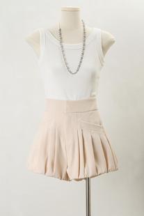 csk丘比特 木质奶香 小花苞长腿短裤女休闲显瘦阔腿裤宽松夏