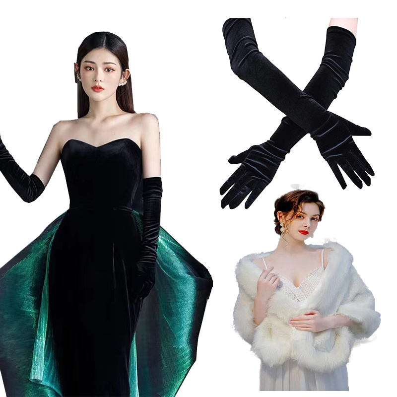  Black dress, sleeves, keep warm cloak+S   + $19.32 