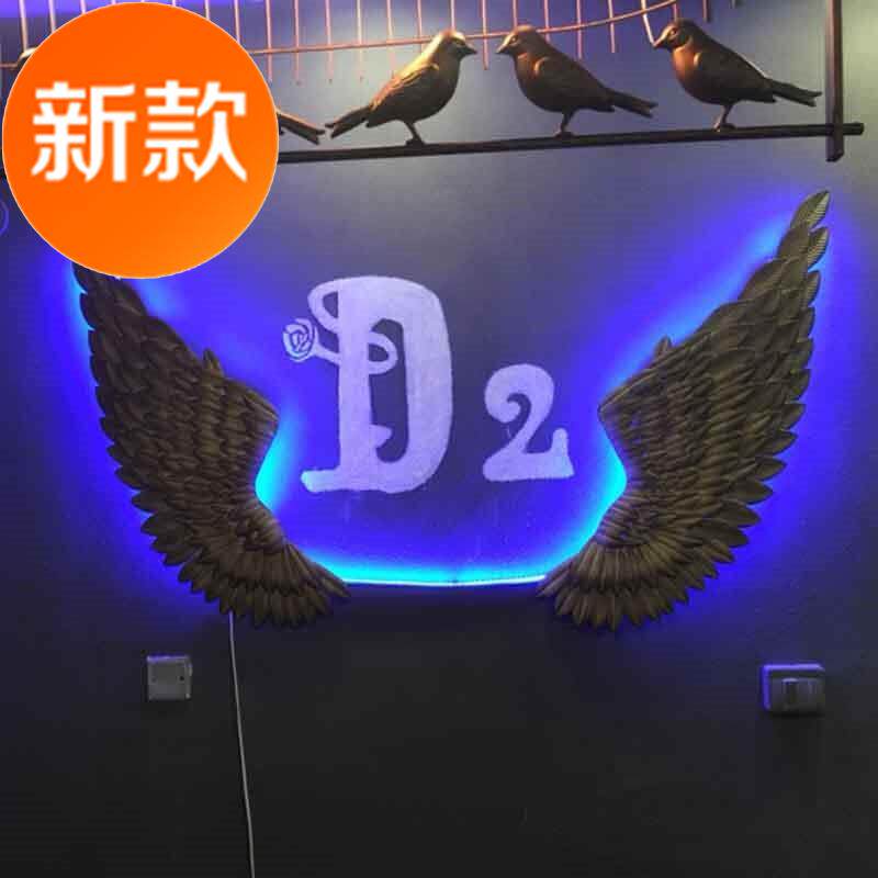 工业风墙面铁艺翅膀挂件#复古创意墙饰酒吧服装店墙上玄关软装饰在类目 家居饰品, 壁饰中 - 来自Buy2taobao.com提供专业的淘宝代购服务
