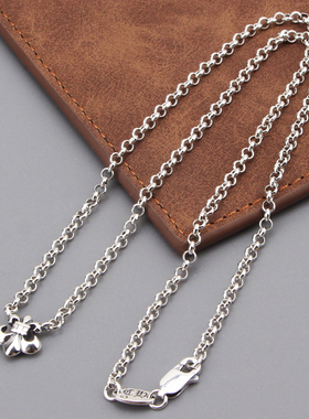 船锚短款锁骨链女925纯银小清新