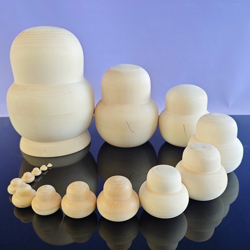 俄罗斯套娃15层白坯DIY