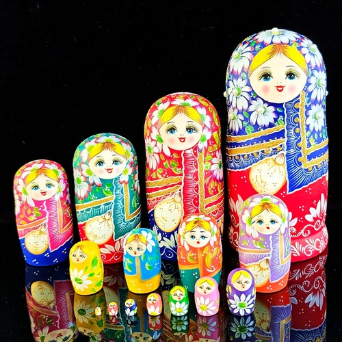 俄罗斯套娃正品15层纯手绘