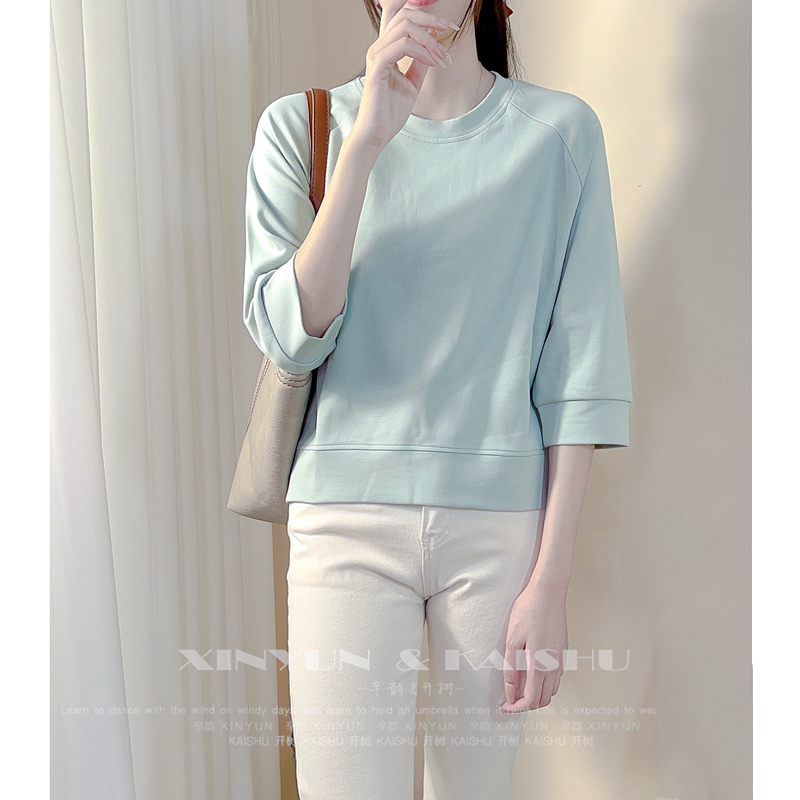 半袖薄款休闲风不起球