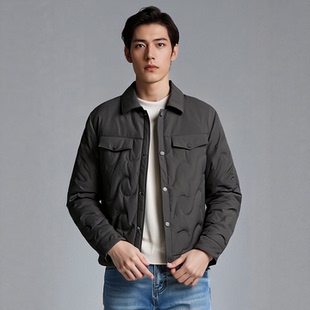 S254026502爱登堡男装冬装新款休闲服羽绒服保暖外套