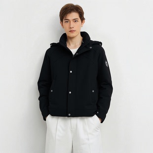 D254026339爱登堡男装冬装新款休闲服白鸭绒羽绒服毛皮服