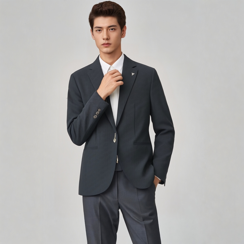 S251011005爱登堡男装春装新款商务休闲西服单西外套