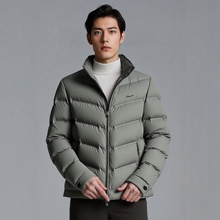 S254026F14爱登堡男装冬装新款休闲服白鸭绒羽绒服毛皮服
