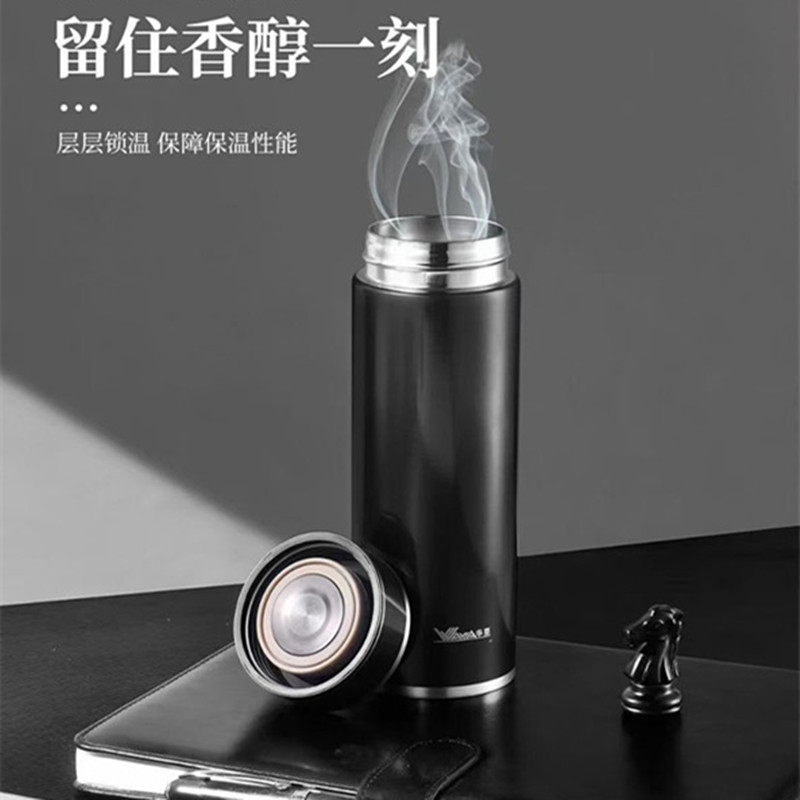 华亚不锈钢保温杯真空商务男士泡茶杯旅行车载便携杯子高档礼品杯