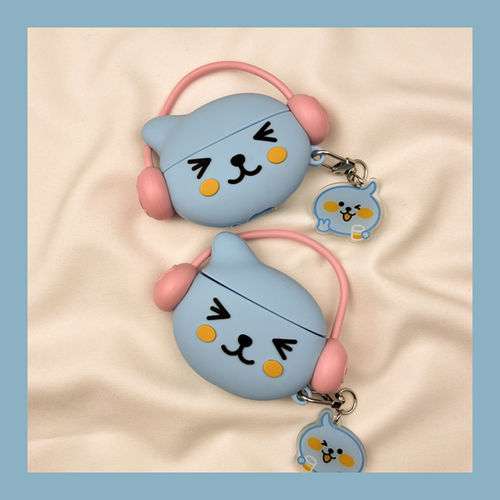 日本DEMIU可爱卡通戴耳机酷儿airpods4保护套airpod3适用苹果pro耳机壳二代无线蓝牙第三代aipods2代airpod