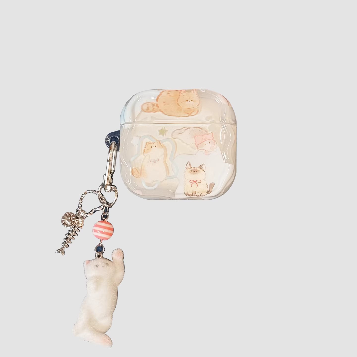 日本DEMIU韩系可爱卡通星星猫咪适用AirPods1/3保护壳苹果airPods4无线蓝牙airpodspro2新三四代耳机套,3C数码配件,耳机保护套,淘宝优惠券,粉丝福利购,淘宝优惠卷