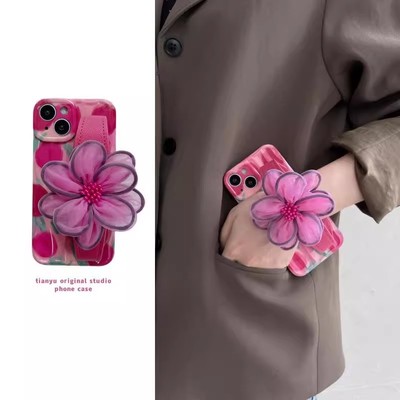 日本PAREO DOLL腕带适用于苹果15promax手机壳iphone14pro保护套16promax郁金香12斜挎11唯美15pro可背带13潮