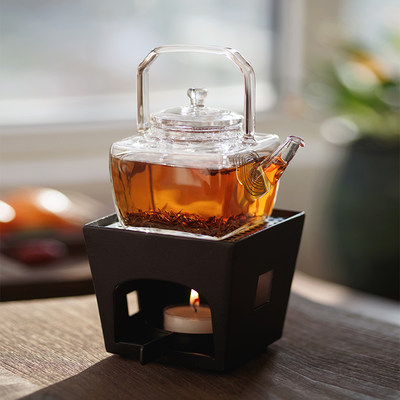 温茶炉蜡烛加热暖茶底座加厚铁艺黄酒温酒器围炉煮茶器茶壶温茶器