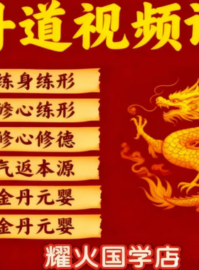 丹道视频课程内丹秘笈内功练气神养生纯阳全真筑基内练道功课程