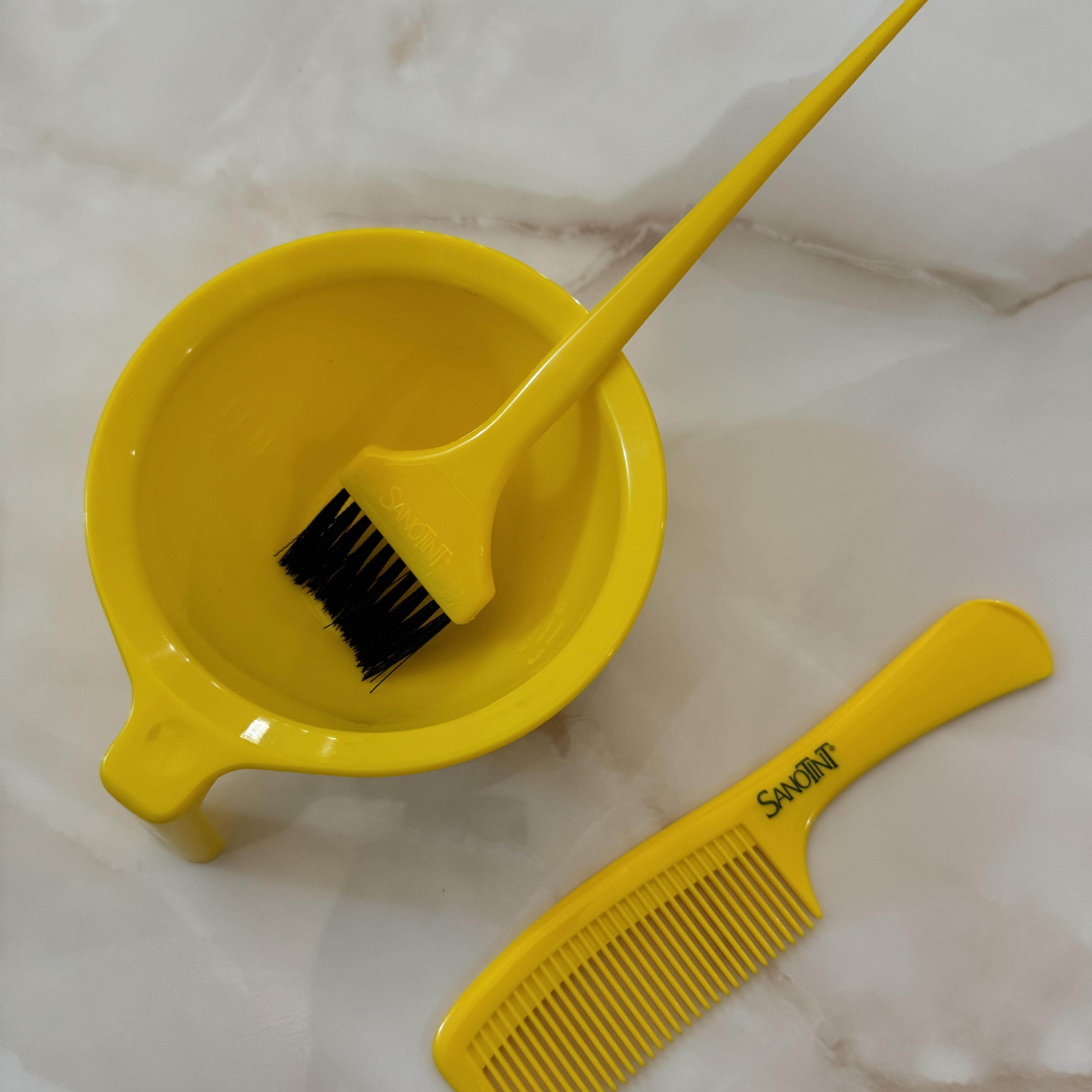 意大利原装Sanotint美发染发专用套装工具家用染碗刷梳子耐用环保