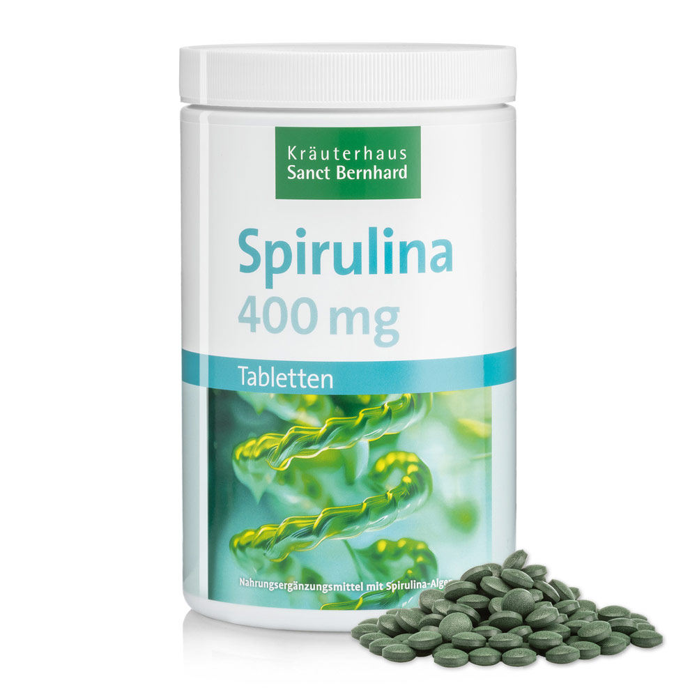 德国Sanct螺旋藻精片胶囊调--肠胃免疫力调节肝脏1350粒
