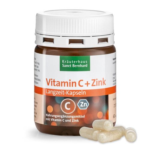 秒发 德国sanct维生素C+锌复合维生素提高免--疫力胶囊60粒