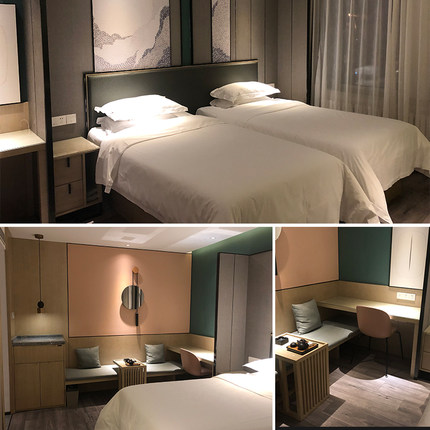 酒店家具双人1.8米全套床升级翻新客房全屋定制桌公寓民宿标间床