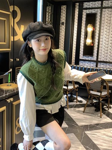 送运费险~时尚套装马甲衬衫穿搭