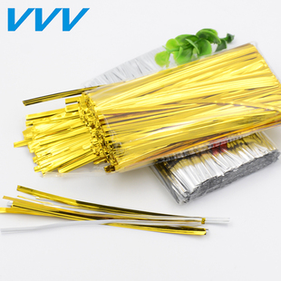 VVV 糖果烘焙面包饼干礼品包装扎带封口绳束口线扎口铁丝捆绑绳