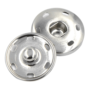 彩色金属圆形暗扣扣子大衣衬衫隐形钮扣衣服手缝子母扣铜按扣纽扣