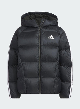 adidas阿迪达斯冬季新款连帽运动休闲羽绒服男大童羽绒服 KC5939