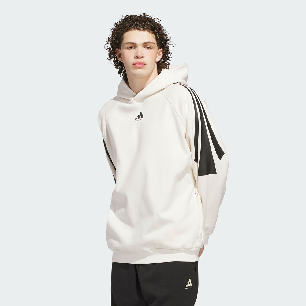 adidas阿迪达斯2025篮球运动加绒舒适连帽卫衣男女JZ7930 JZ7914