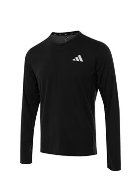 Adidas阿迪达斯2025正品新款男士跑步运动休闲圆领长袖T恤JD1742