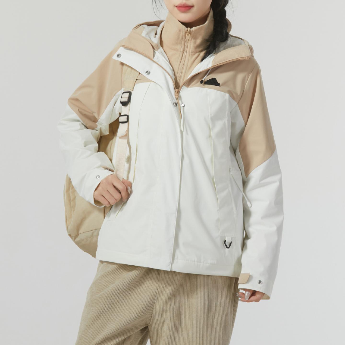 阿迪达斯三合一夹克女2024春季
