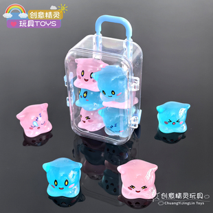 水捏捏神奇艾比玩偶仔蛋玩具小朋友生日派对夜光礼物微缩公仔手办