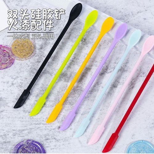 火漆硅胶刮刀双头勺壁清理