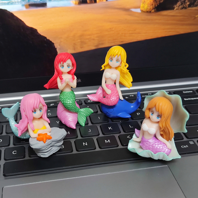 贝壳美人鱼微景观造景小玩具