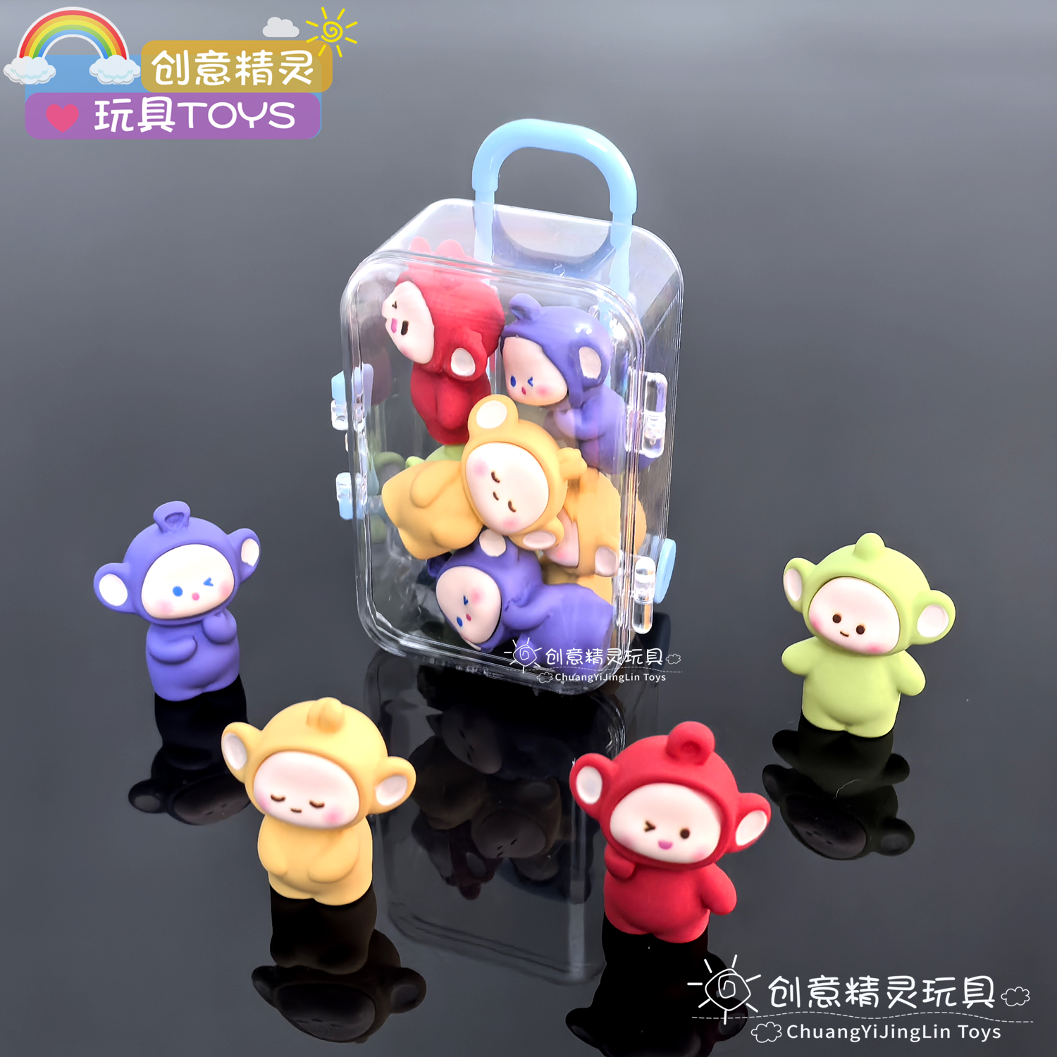 呆萌可爱天线宝宝无聊小摆件玩具