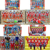 银河奥凸曼套装 中华超人战队铠甲勇士机器人塑料模型公仔儿童玩具