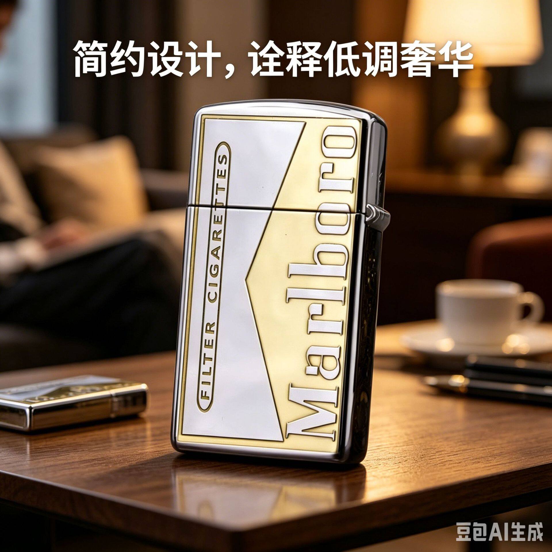 美国Zipo打火机之宝正品纤巧黄铜雕刻万宝路唐草国潮送男朋友礼物