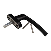 窗户黑色把手塑钢窗传动杆执手内平开联动杆锁窗器门窗拉手配件