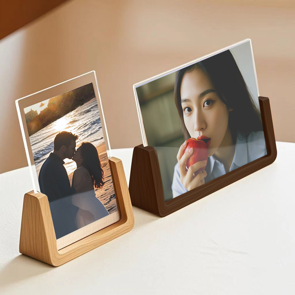 高级感实木相框摆台洗照片打印