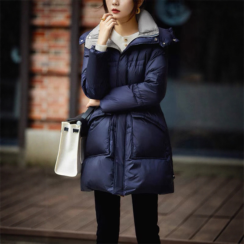 温暖美拉德！高端中长款95鹅绒服