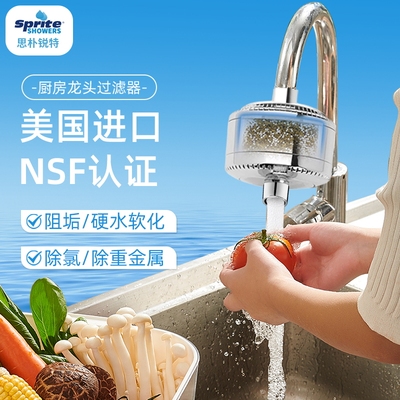 美国进口厨房水龙头过滤器通用家用 洗菜盆水龙头净水器除氯软水