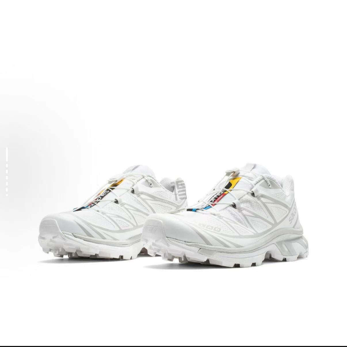 Salomon/萨洛蒙男鞋XT-6白灰色低帮系带大码运动鞋跑步鞋