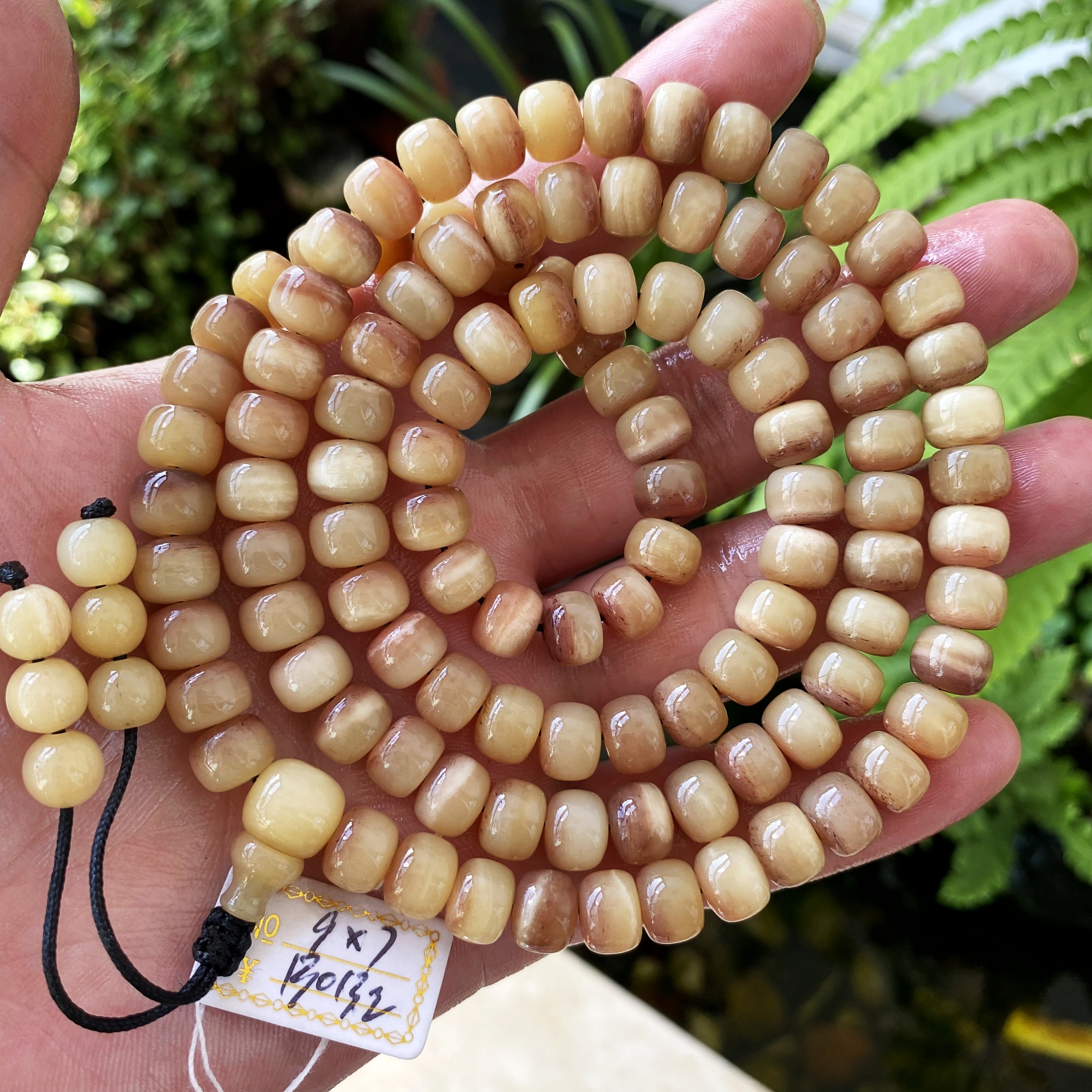 天然骆驼骨未脱脂藏传老型桶珠