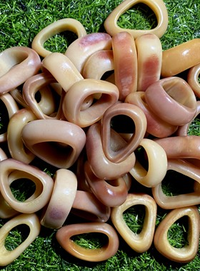 diy高密度未脱脂透料骆驼骨胸坠