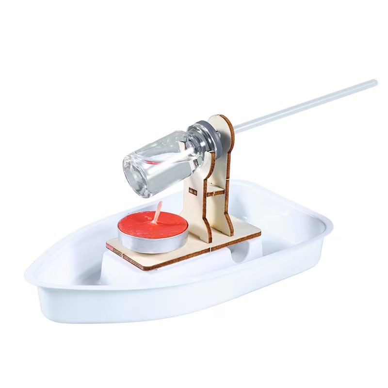 科学拼装创意礼物科教实验蒸汽船